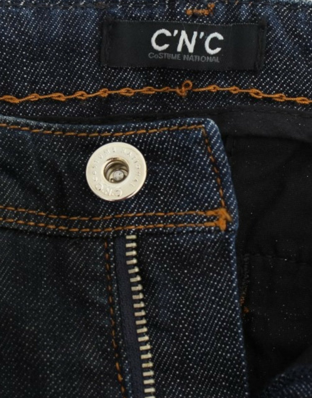 Costume National Blue Slim Fit Jeans Blauw