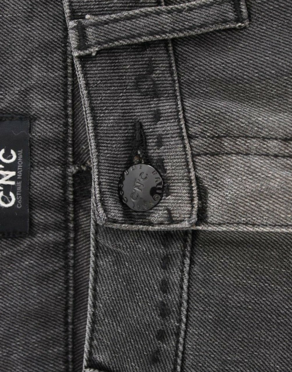 Costume National Gray straight leg jeans Grijs