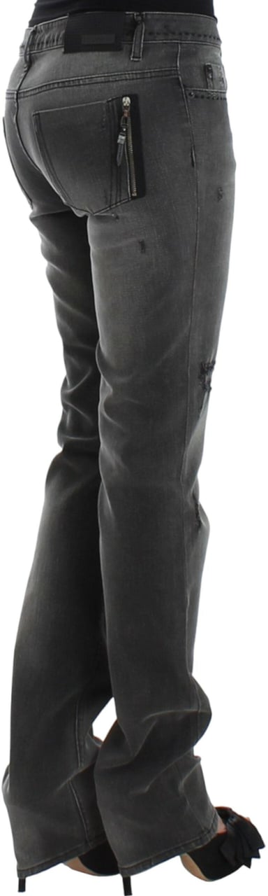 Costume National Gray straight leg jeans Grijs