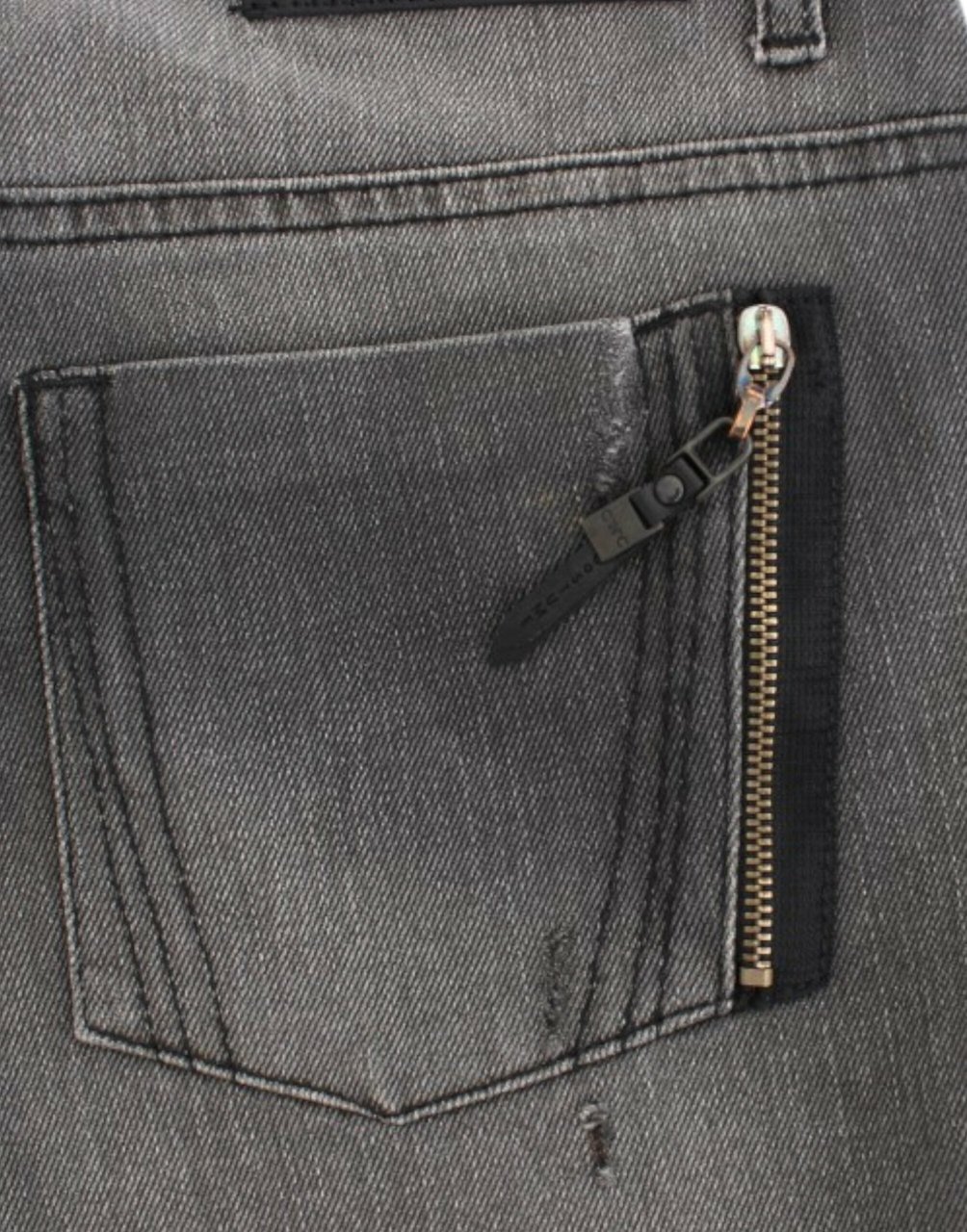 Costume National Gray straight leg jeans Grijs