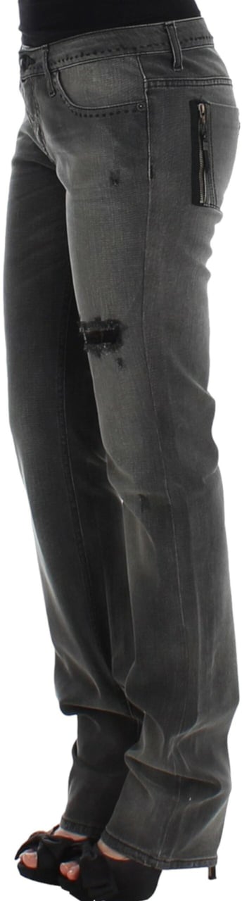 Costume National Gray straight leg jeans Grijs