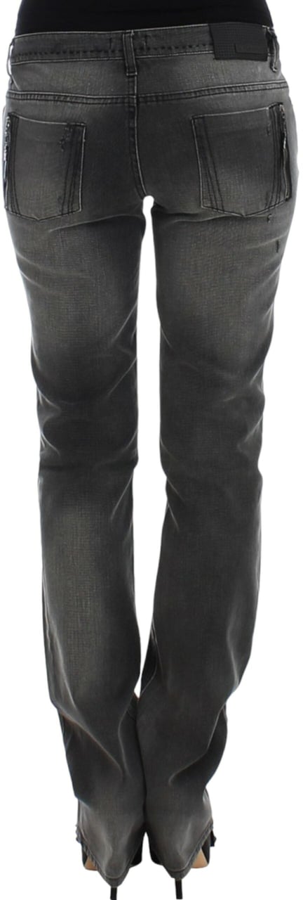 Costume National Gray straight leg jeans Grijs