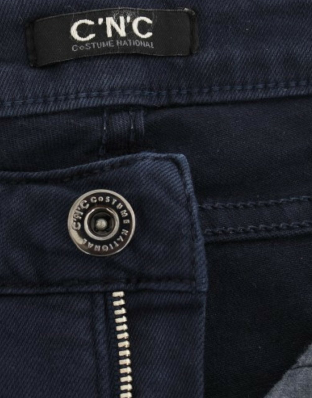Costume National Blue straight leg jeans Blauw