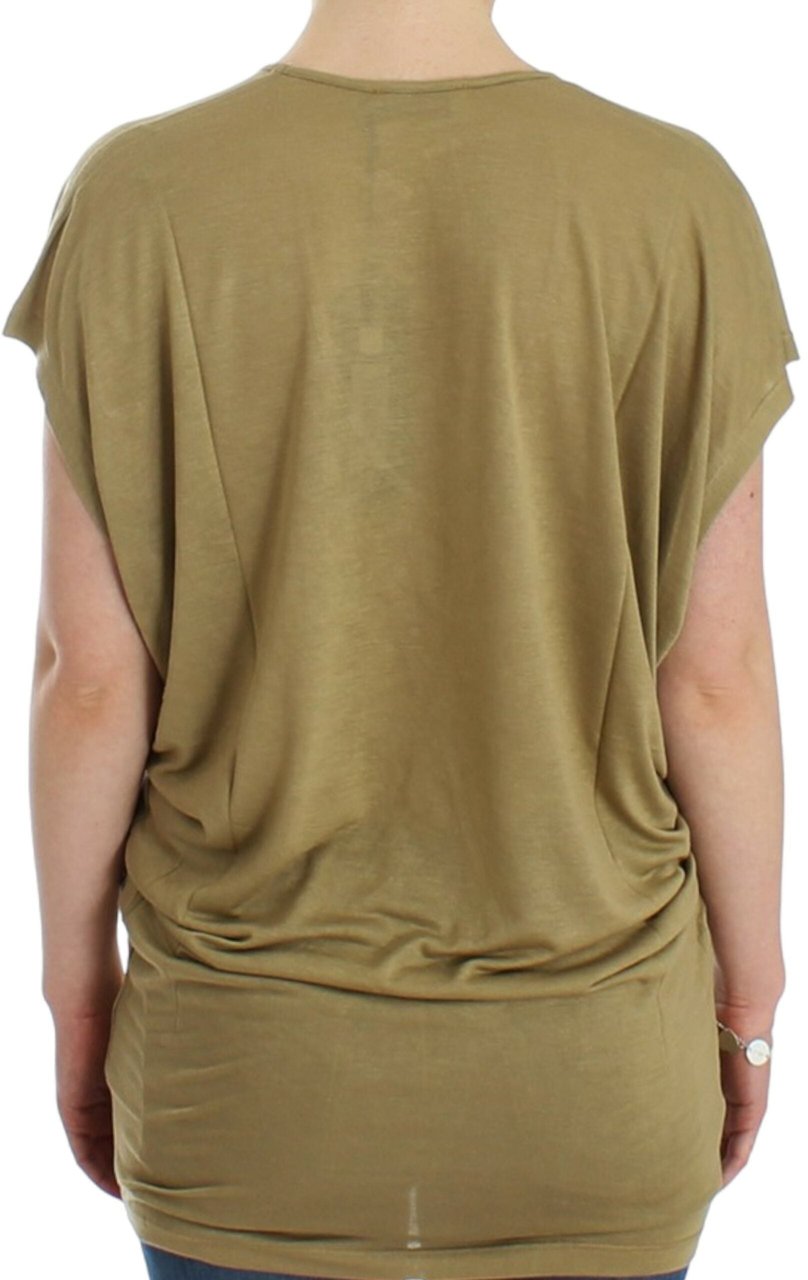 Costume National Green print shortsleeve t-shirt Groen