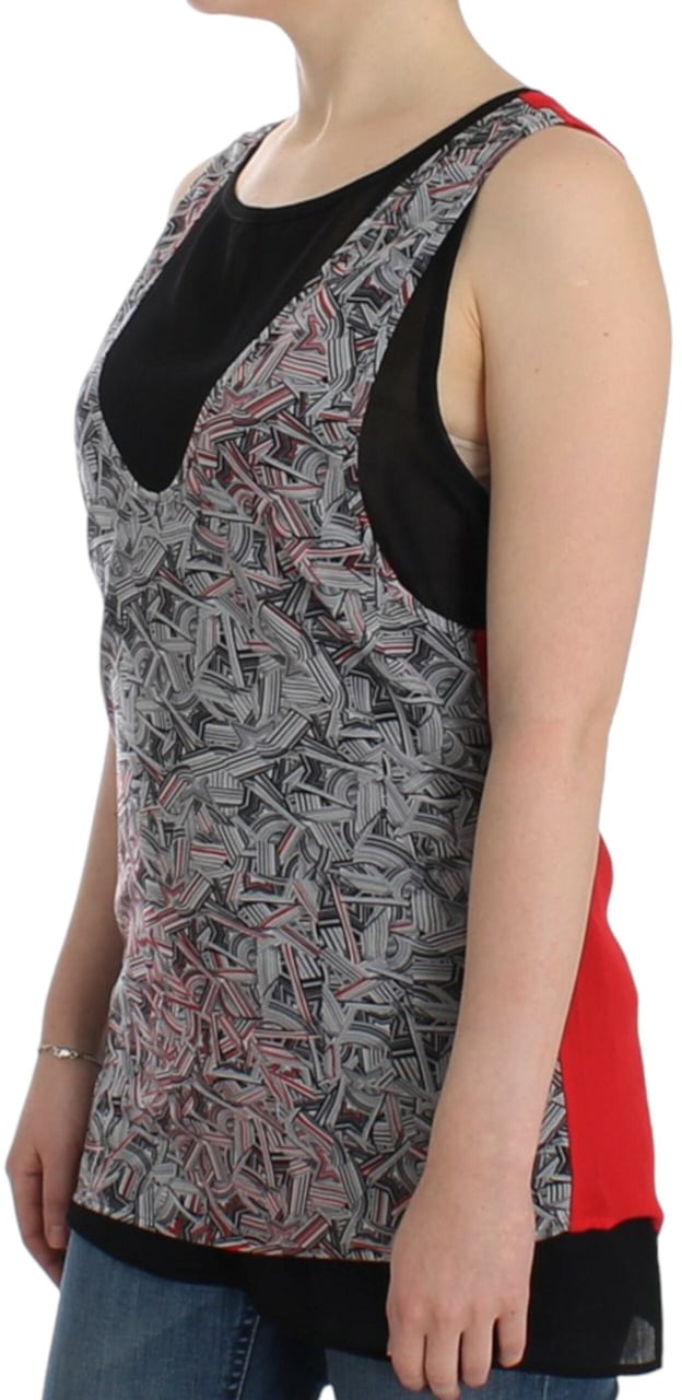 Costume National Black sleeveless top Zwart