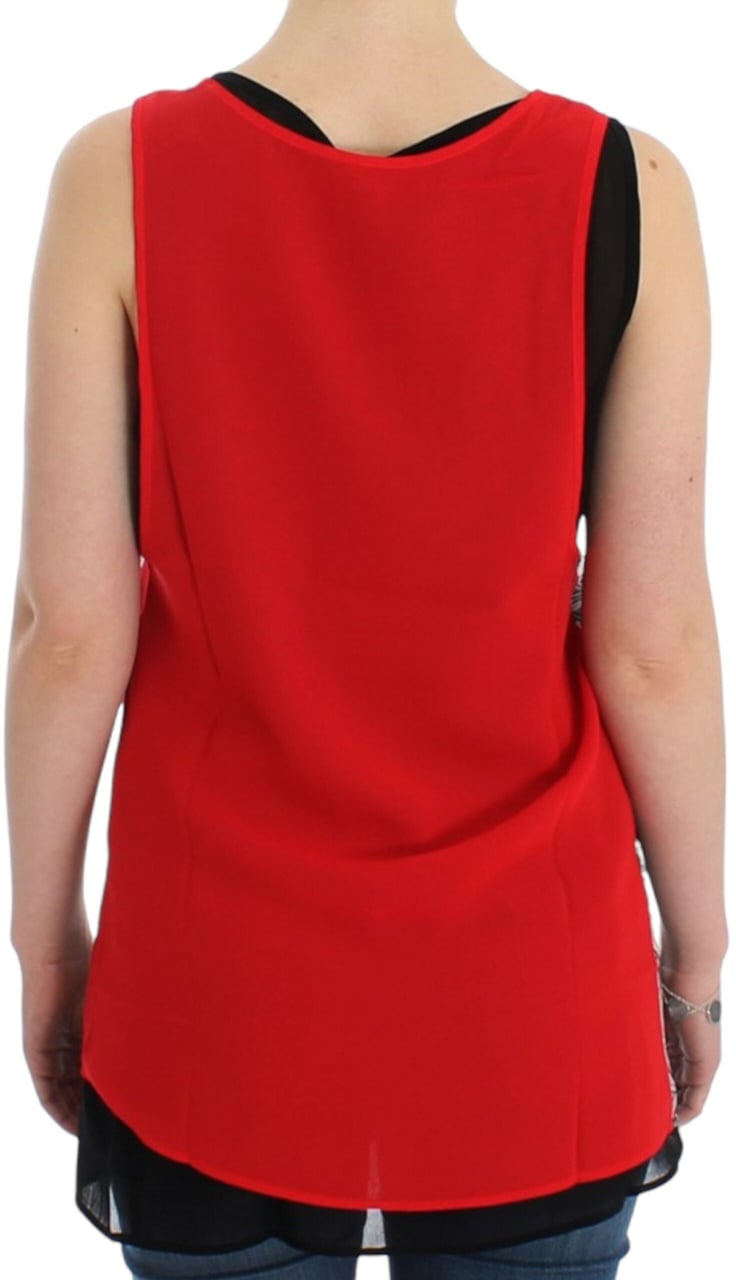 Costume National Black sleeveless top Zwart