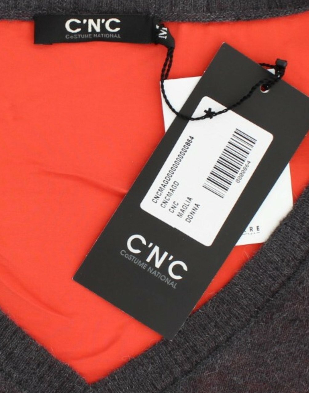 Costume National Gray short sleeved sweater Grijs