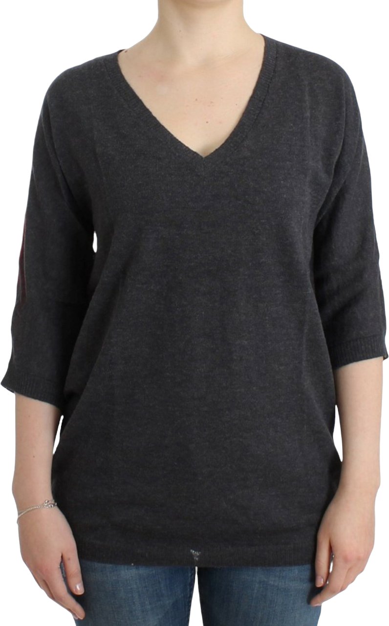 Costume National Gray short sleeved sweater Grijs