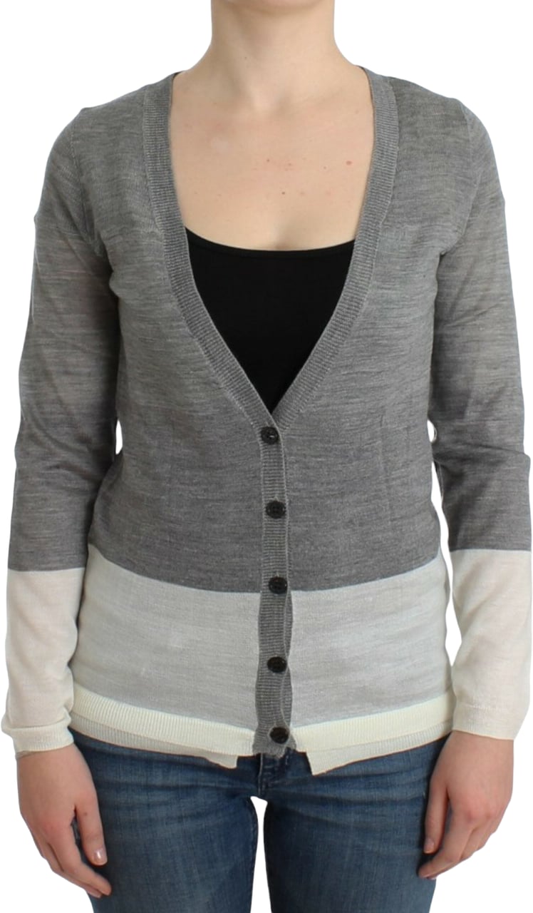 Costume National Gray lightweight cardigan Grijs