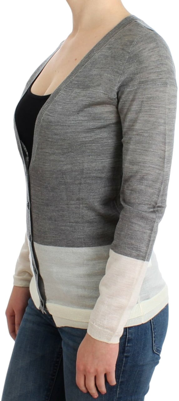 Costume National Gray lightweight cardigan Grijs