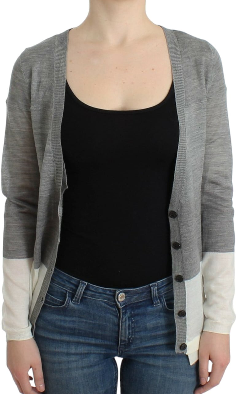 Costume National Gray lightweight cardigan Grijs