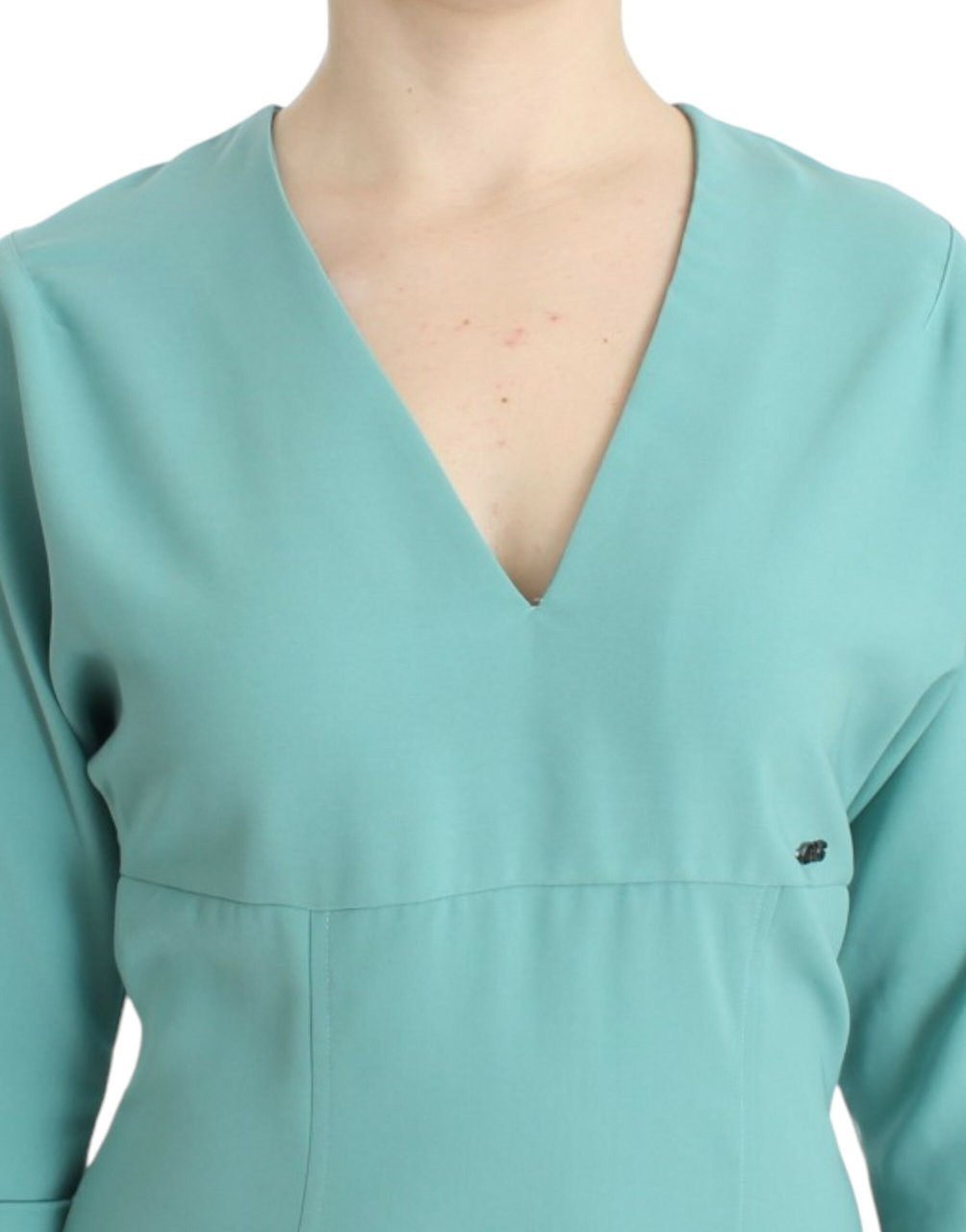 Costume National Green 3/4 sleeved sheath dress Groen