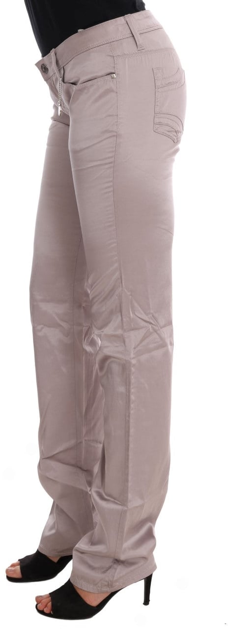 Costume National Beige Cotton Slim Fit Jeans Beige