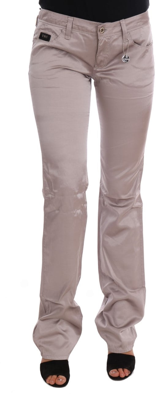 Costume National Beige Cotton Slim Fit Jeans Beige
