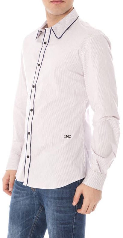 Costume National Rosa Cotton Men Shirt Roze