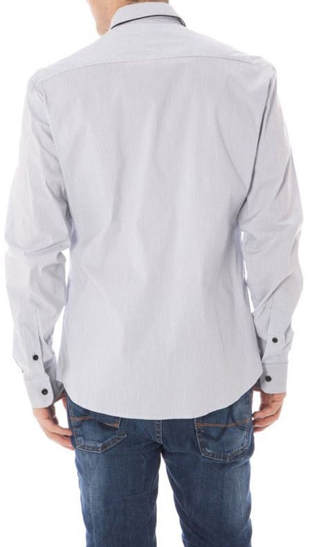 Costume National Azzurro Cotton Men Shirt Blauw