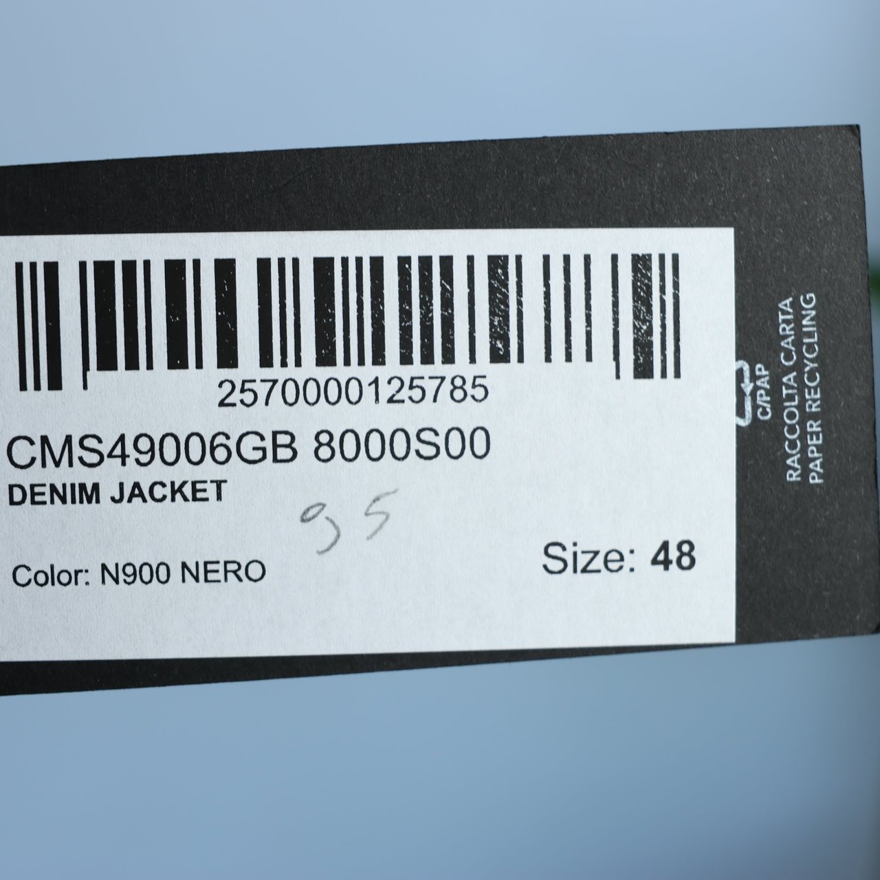 Costume National CoSTUME NATIONAL Dark Denim Jacket, 48 IT Divers