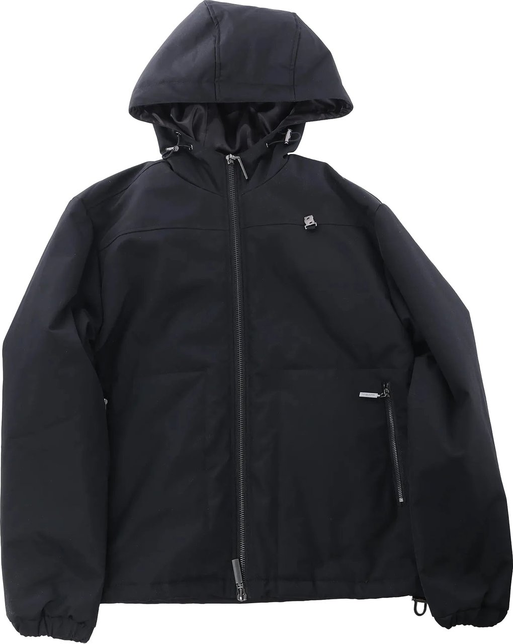 Costume National CoSTUME NATIONAL Giubbino Hooded Jacket in Black, Size IT 48 Zwart