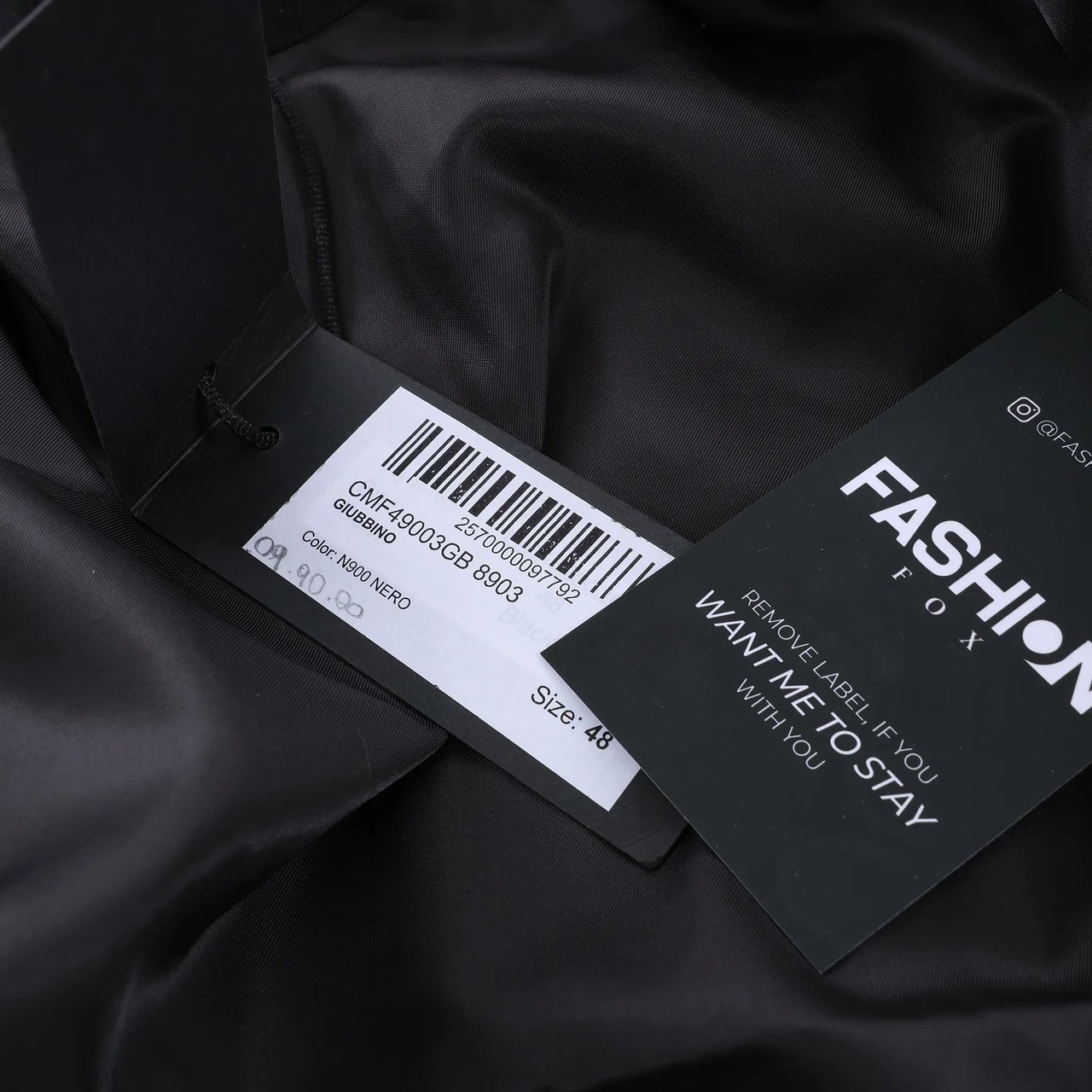 Costume National CoSTUME NATIONAL Giubbino Hooded Jacket in Black, Size IT 48 Zwart