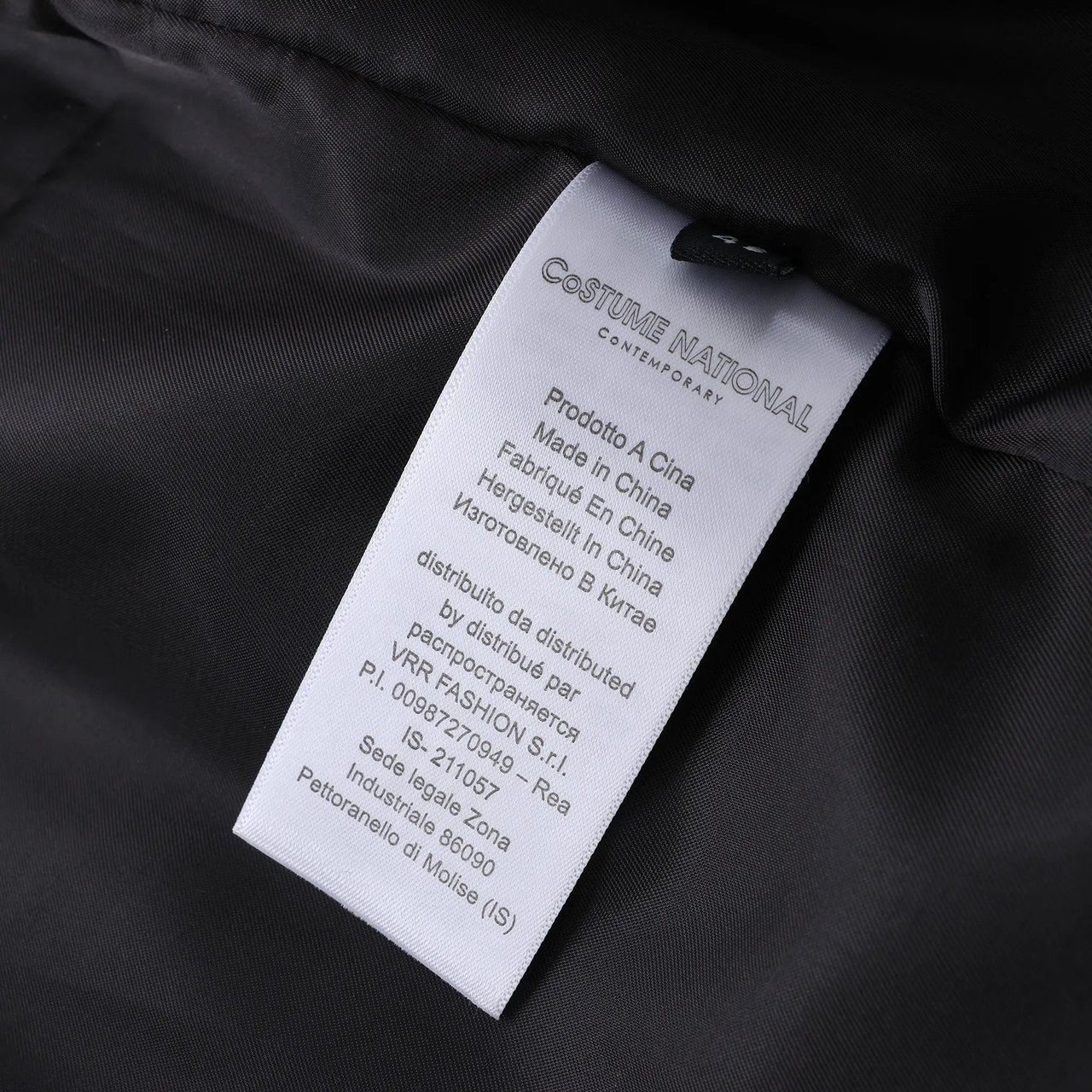 Costume National CoSTUME NATIONAL Giubbino Hooded Jacket in Black, Size IT 48 Zwart
