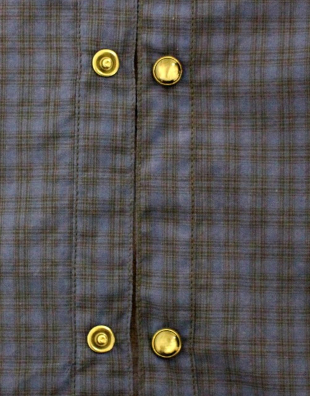 Costume National Blue checkered cotton shirt Blauw