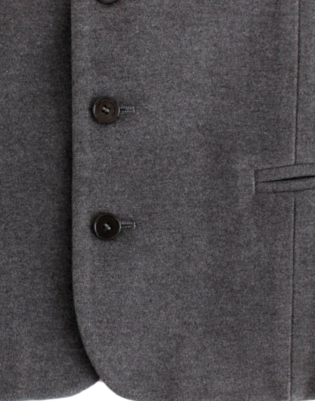 Costume National Gray cotton blend casual vest Grijs