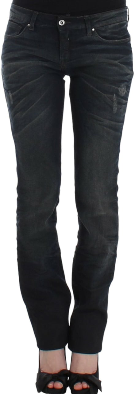 Costume National Blue skinnny leg jeans Blauw