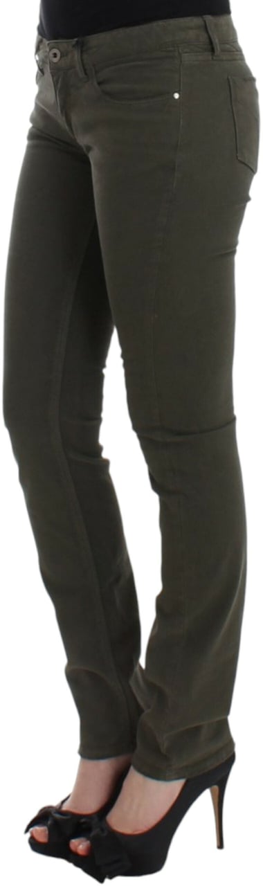 Costume National Green slim leg jeans Groen