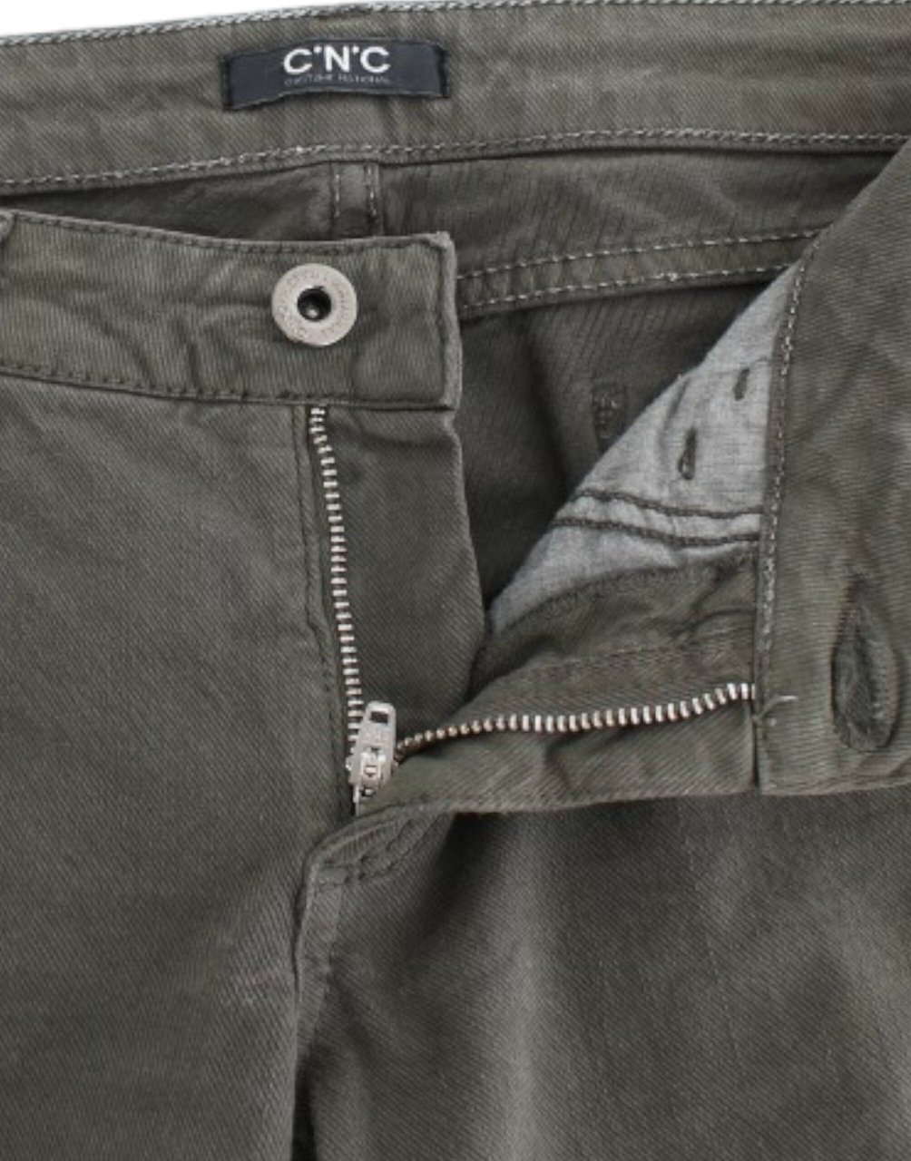 Costume National Green slim leg jeans Groen