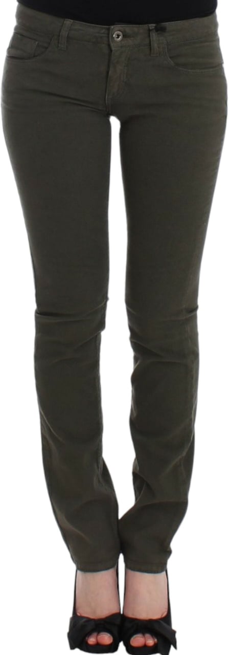 Costume National Green slim leg jeans Groen