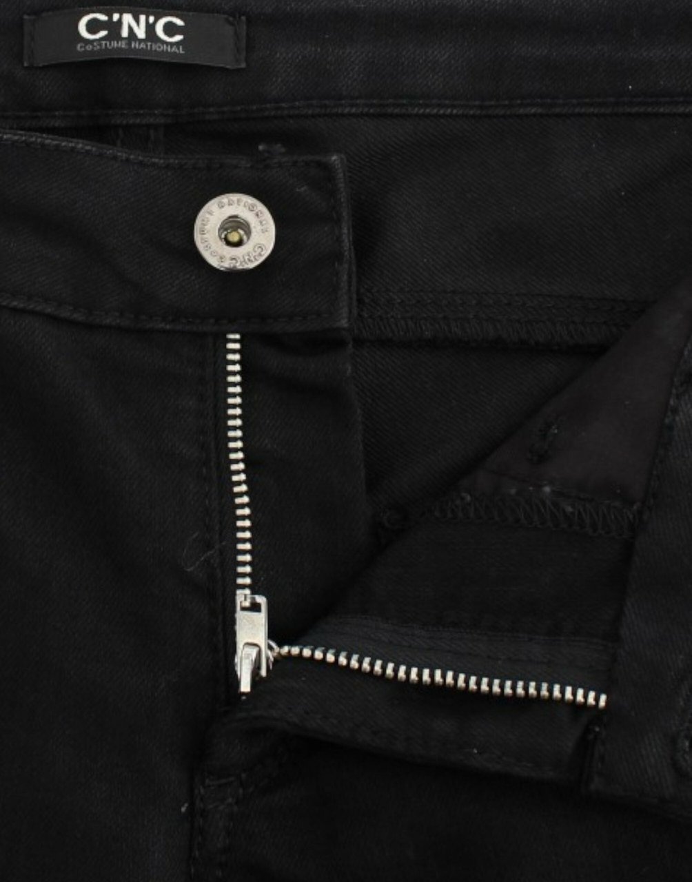 Costume National Black straight leg jeans Zwart