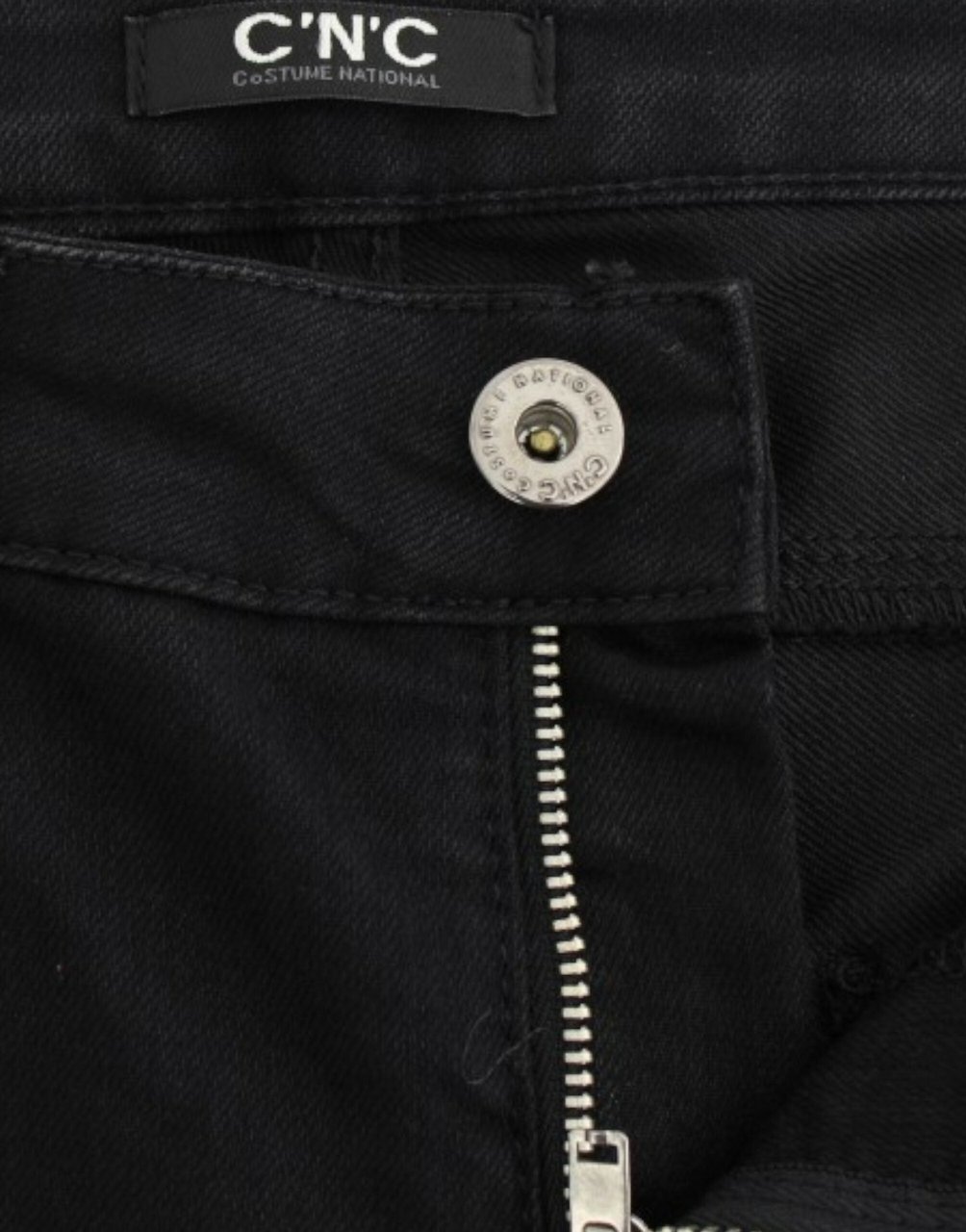 Costume National Black straight leg jeans Zwart
