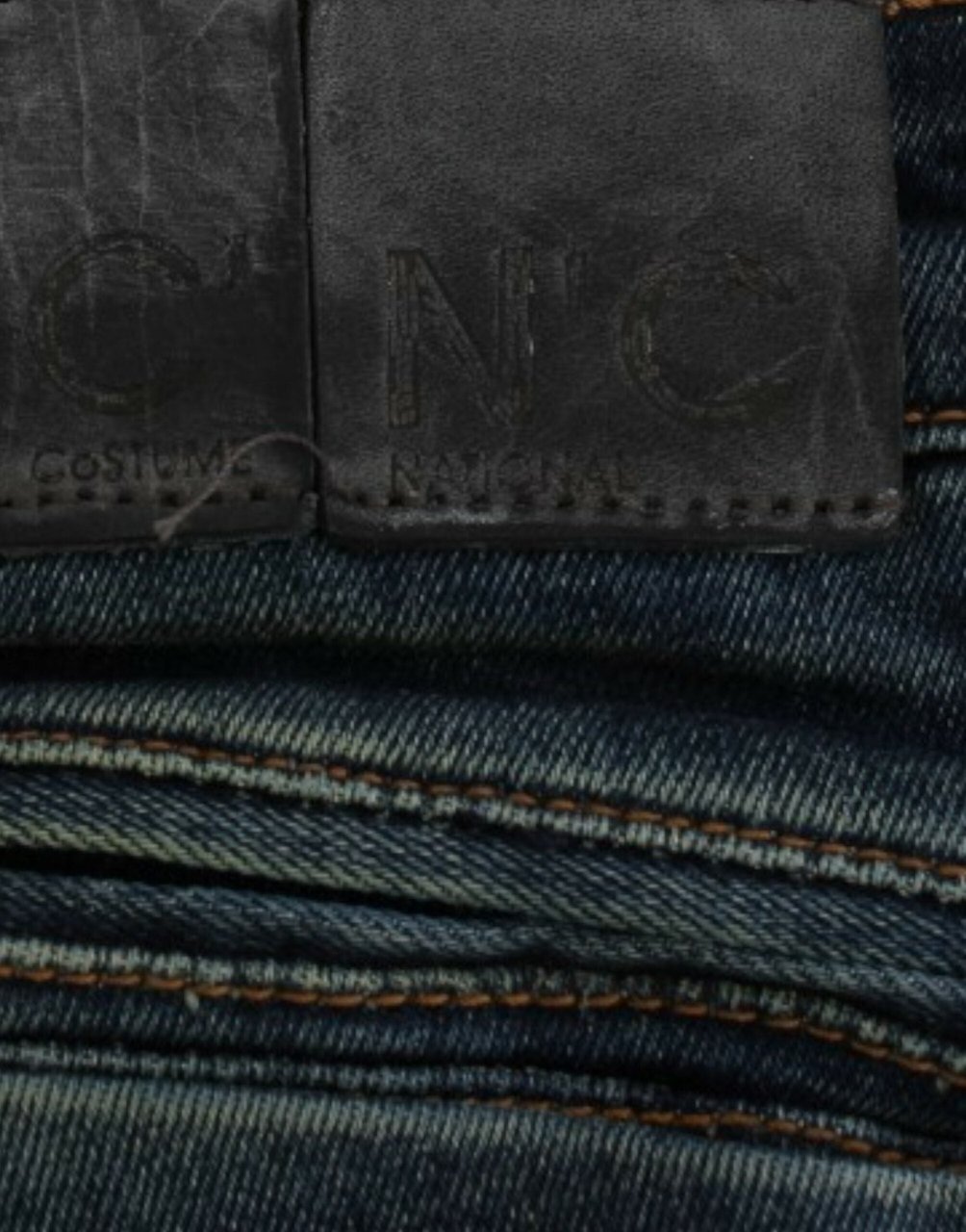 Costume National Blue straight leg jeans Blauw