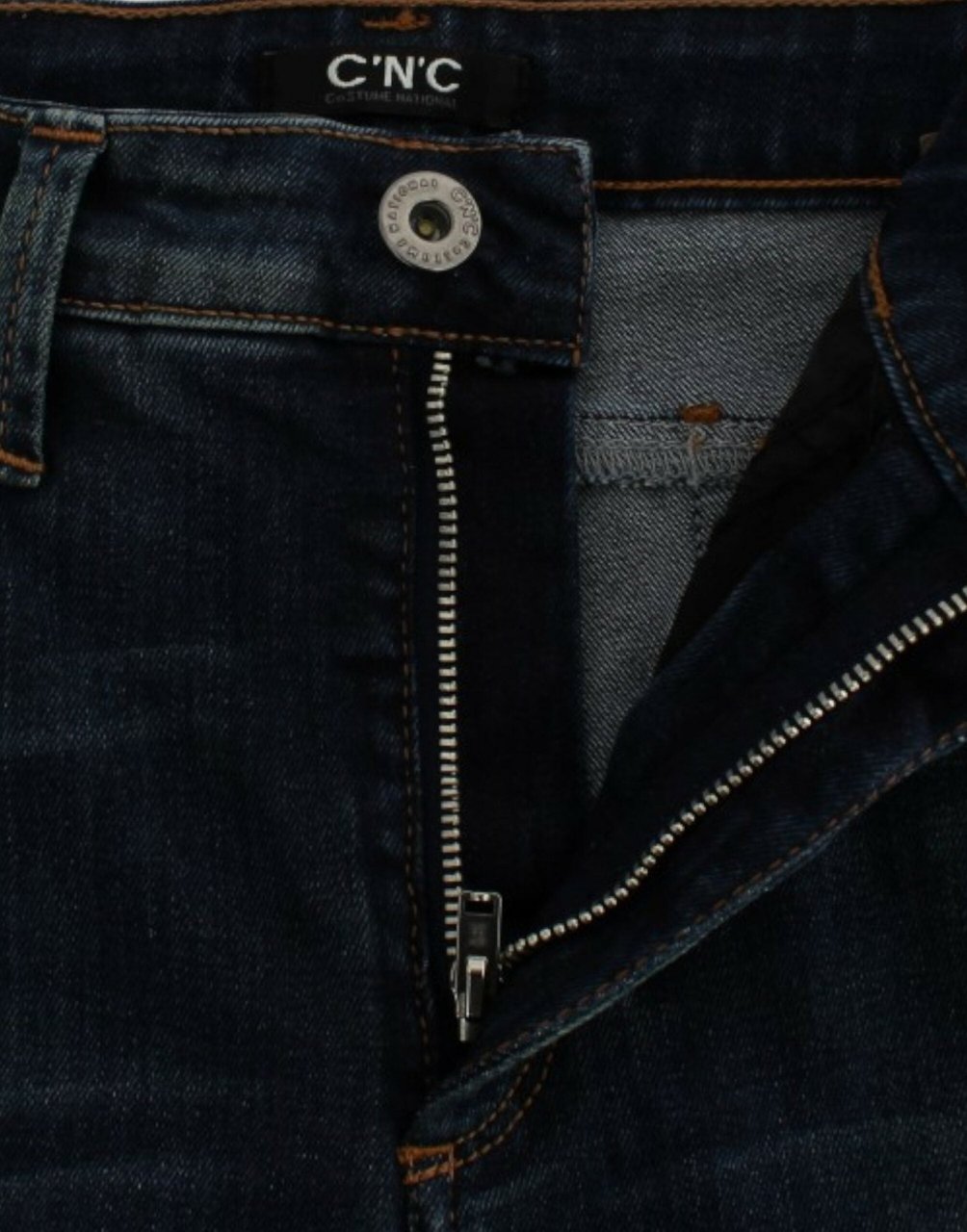 Costume National Blue straight leg jeans Blauw