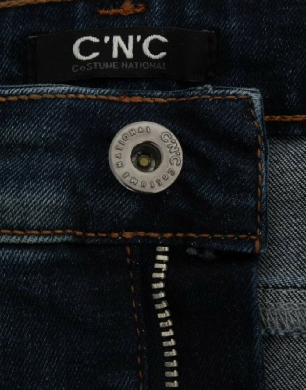 Costume National Blue straight leg jeans Blauw