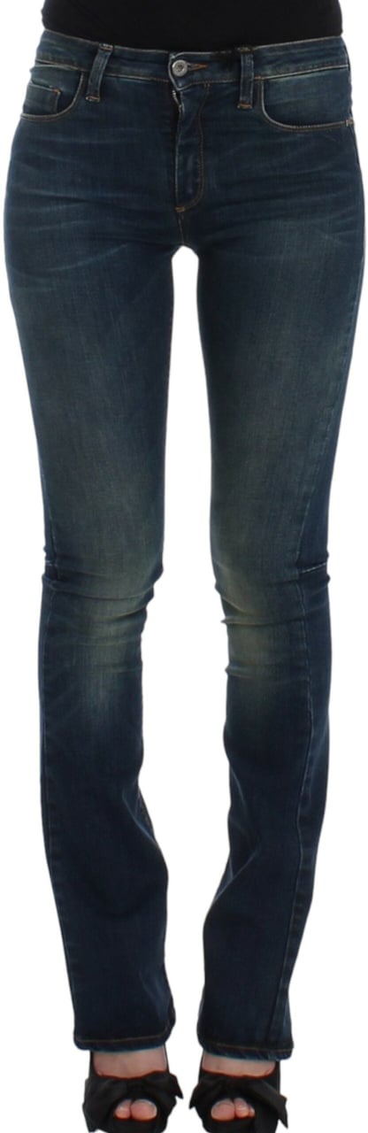 Costume National Blue straight leg jeans Blauw