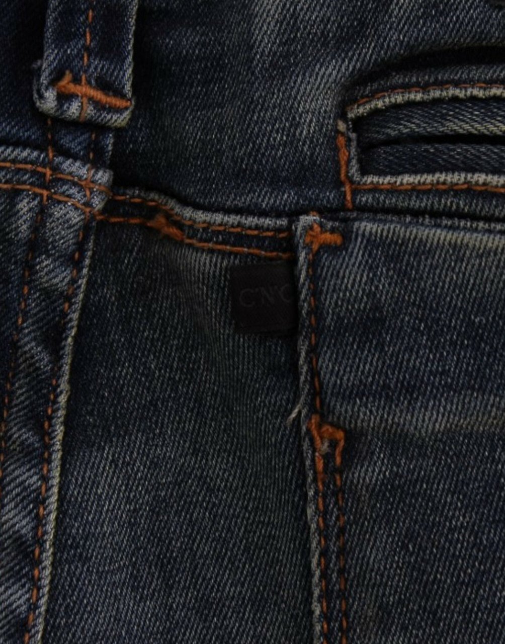 Costume National Blue straight leg jeans Blauw