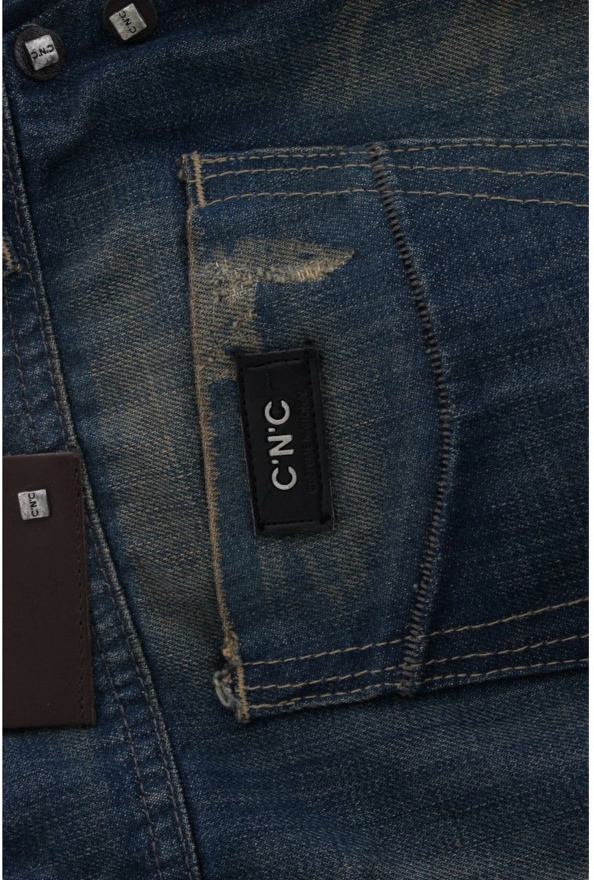 Costume National Blue straight leg jeans Blauw