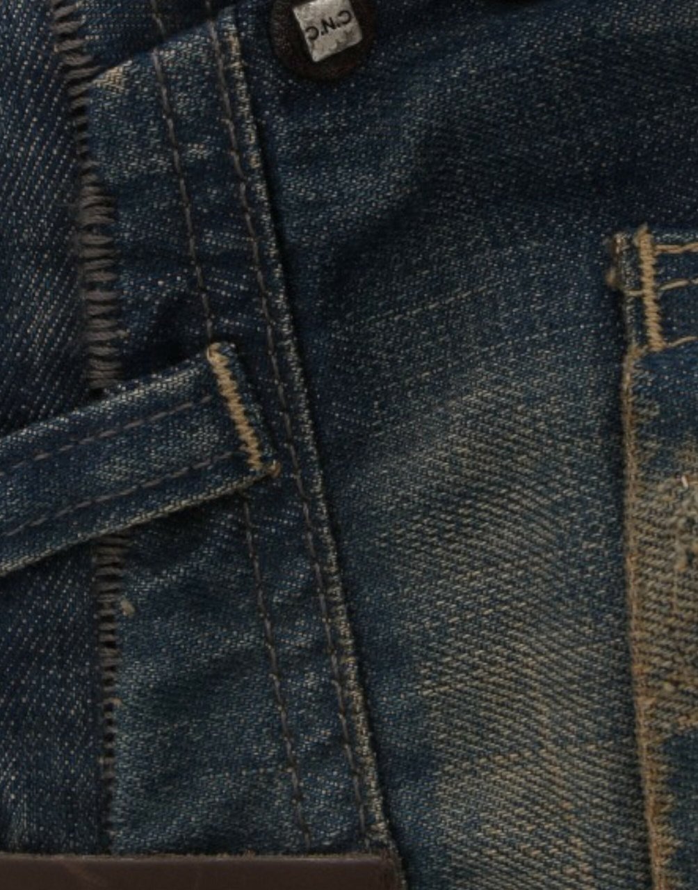 Costume National Blue straight leg jeans Blauw