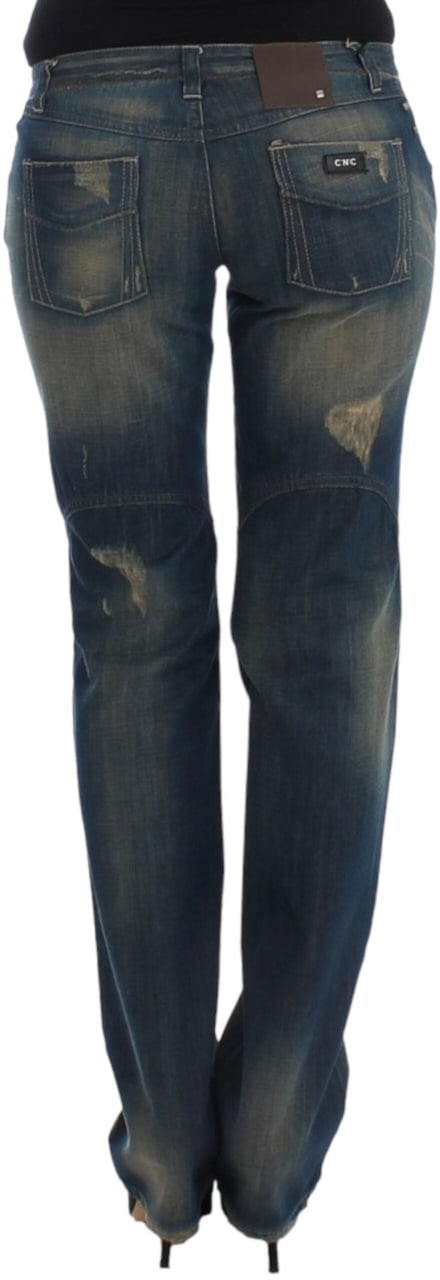 Costume National Blue straight leg jeans Blauw
