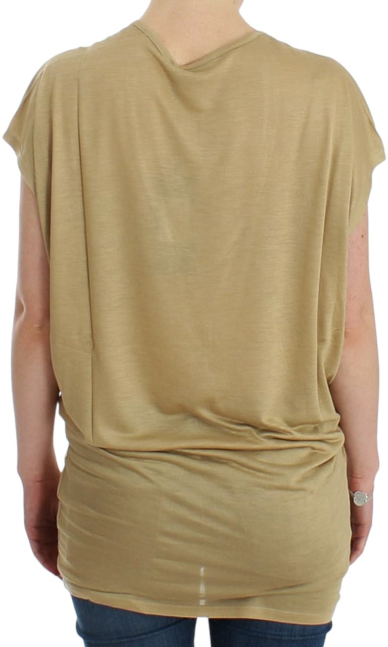 Costume National Beige motive print t-shirt Beige