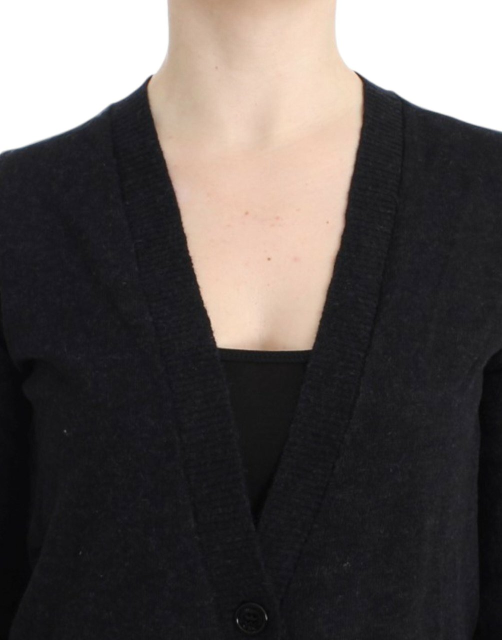 Costume National Gray wool alpaca cardigan Grijs