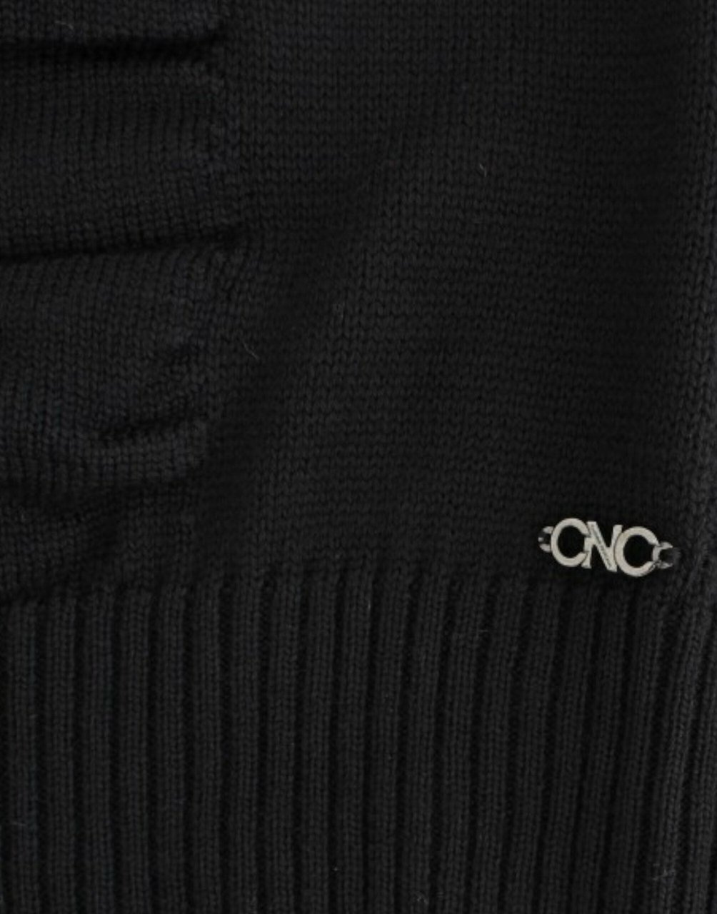 Costume National Black V-neck wool sweater Zwart