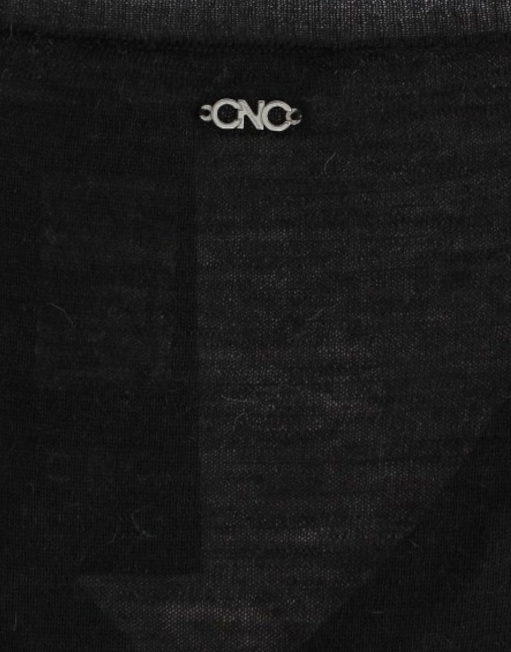 Costume National Black V-neck lightweight sweater Zwart