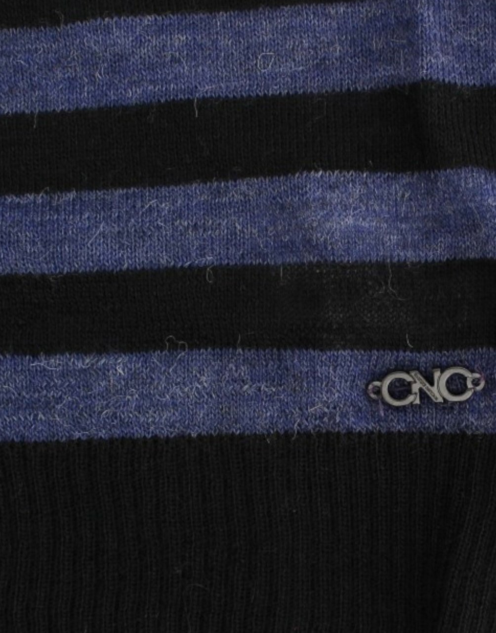 Costume National Black striped V-neck sweater Grijs