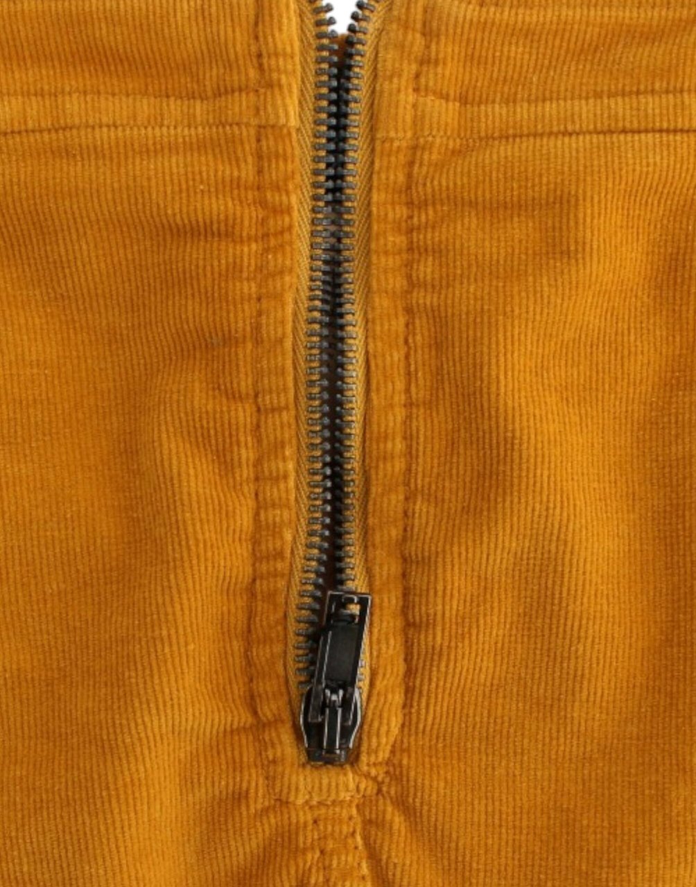 Costume National Yellow corduroy mini skirt Geel