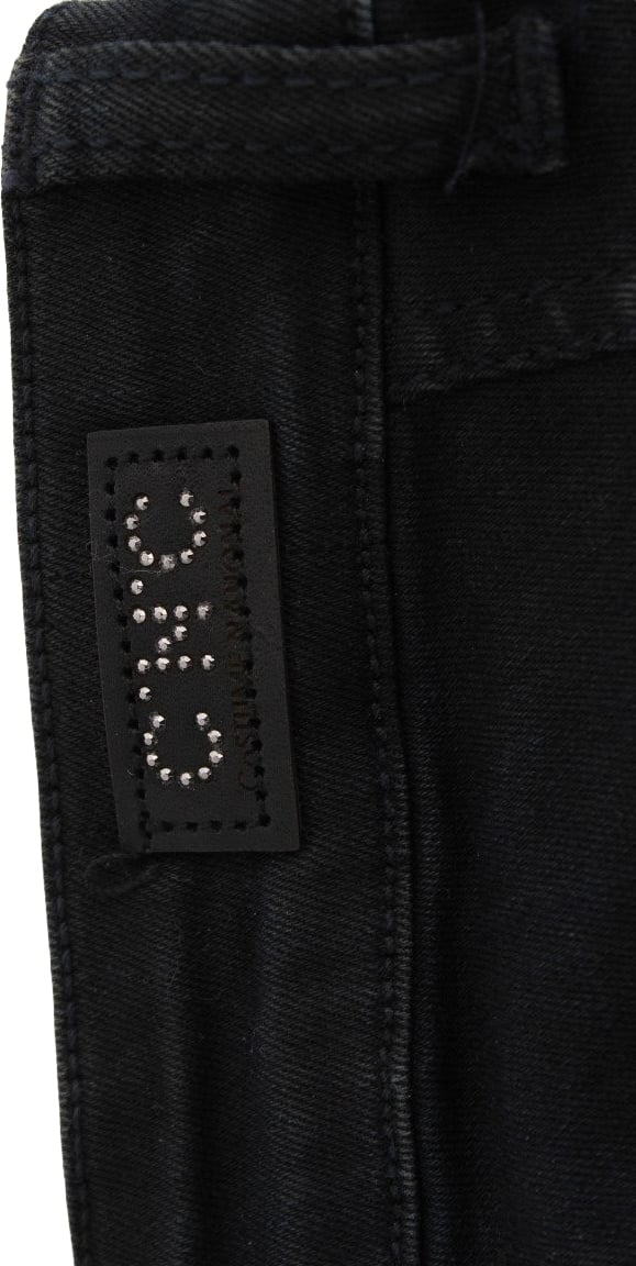 Costume National Black Cotton Slim Fit Denim Jeans Zwart