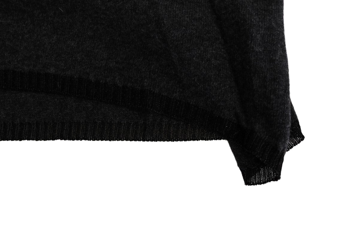 Costume National Gray Viscose Knitted Sweater Blauw