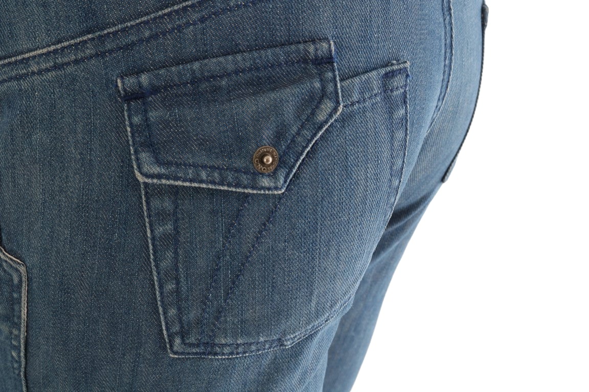 Costume National Blue Wash Cotton Slim Denim Jeans Blauw