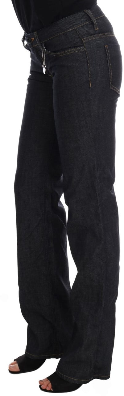 Costume National Dark Blue Cotton Classic Fit Jeans Blauw